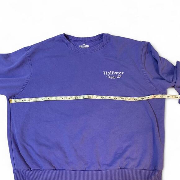 Hollister Purple Crewneck Sweatshirt Size Medium - Picture 5 of 6